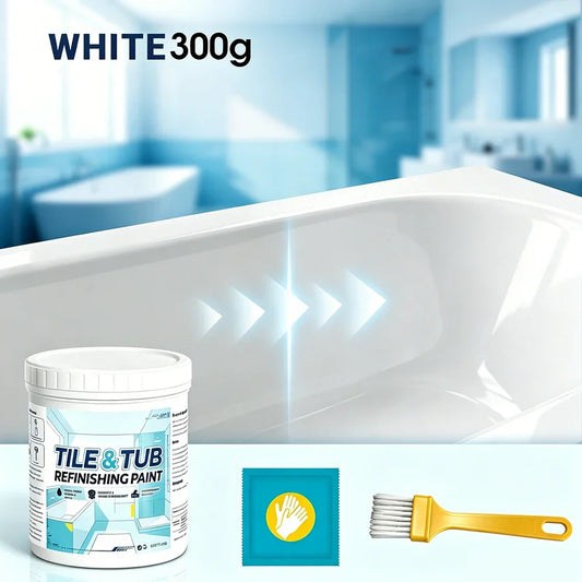 🥳Hot Sale Tile Tub Refinishing Paint Kit Covers Stains Cracks Easy DIY