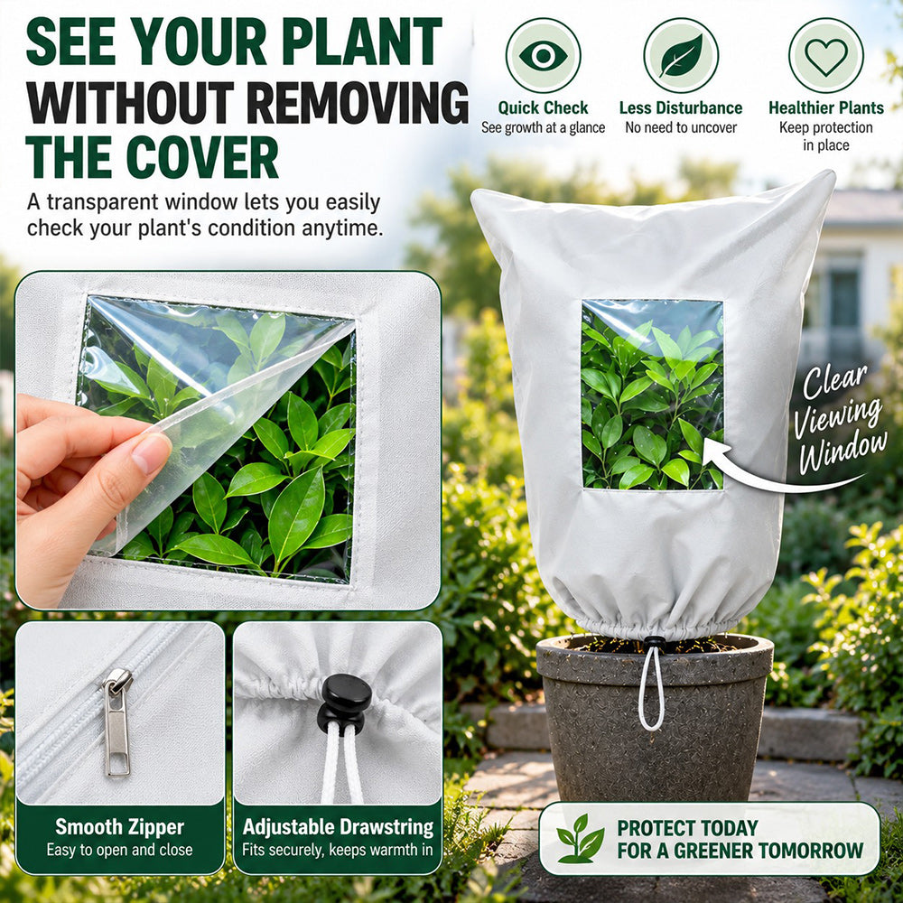 ❄️ Frost Protection Plant Cover – Reusable & Breathable