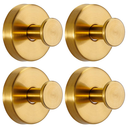 4pcs No-Drill Suction Cup Hooks for Bathroom & Kitchen, Holds Towels, Robes, Loofah on Glass & Mirror