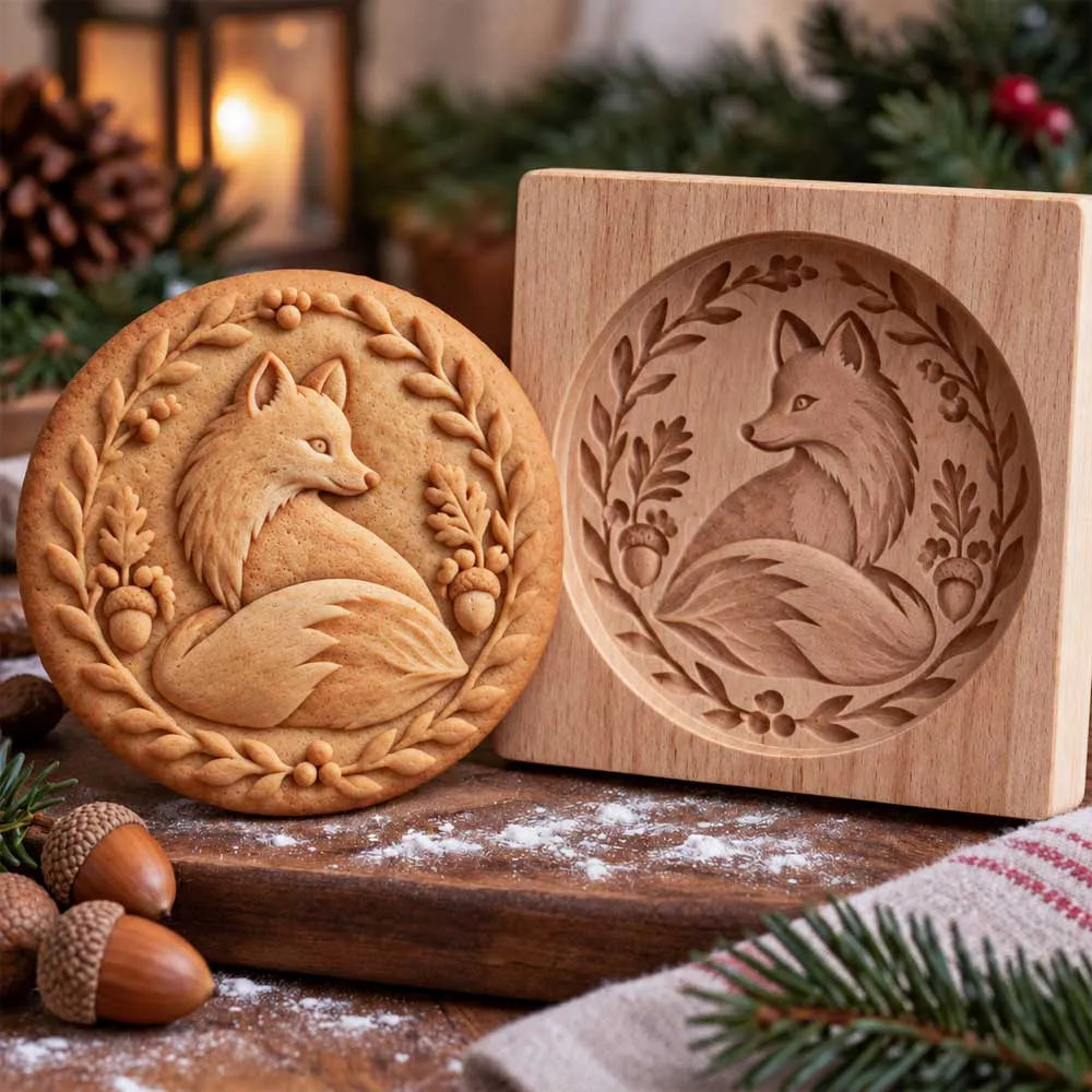 🌲🦊 Woodland Animal Cookie Mold