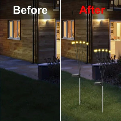 Solar Firefly Garden Lights  LED Flickering Firefly Glow Solar Pathway Lights for Yard, Patio & Landscape Decor
