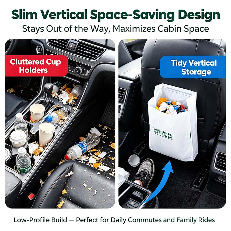🚗 20-Pack Car Trash Bags – Self-Adhesive Disposable Waste Bags 🗑️