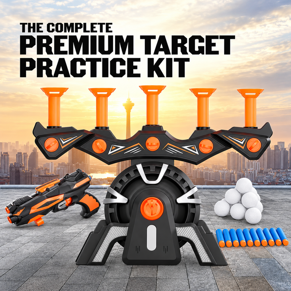 🎯 Hover Shot Shooting Target Game – Floating Ball Blaster Toy for Kids 🎁