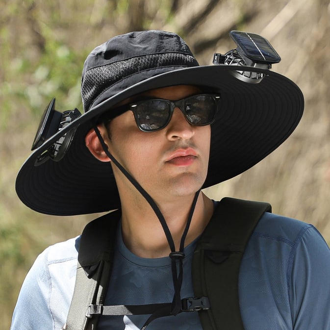2026 New Ultralight Solar Fan Sun HatLighter Than a Baseball!