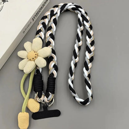 Cute Floral Phone Crossbody Lanyard – Hands-Free & Stylish