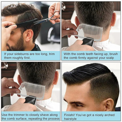 ✂️ 4-Piece Self Haircut Fade Guide Kit – Clean Cuts Made Easy