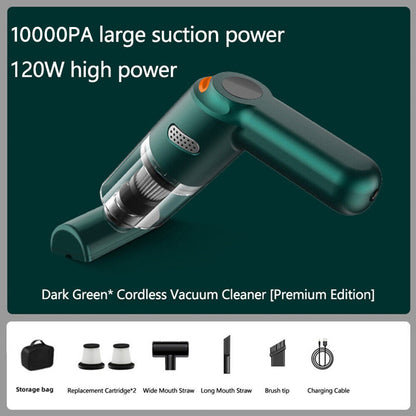 Cordless car vacuum – 10000Pa suction, lightweight, long battery life!