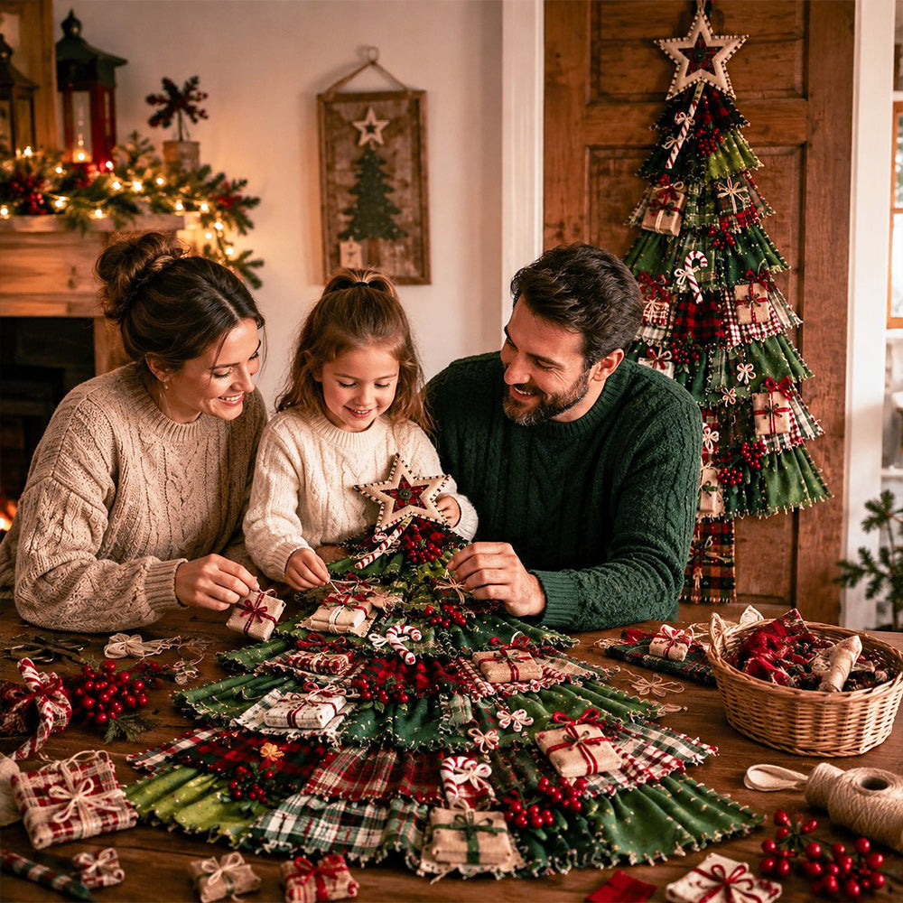 🎄DIY Oversized Patchwork Christmas Tree Door Hanging Kit