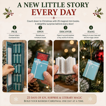 🎄 25-Day Mini Book Christmas Advent Calendar