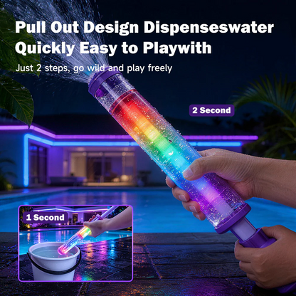 ✨Magical Glowing Rainbow LED Water Blaster – Ultimate Summer Fun 🌈