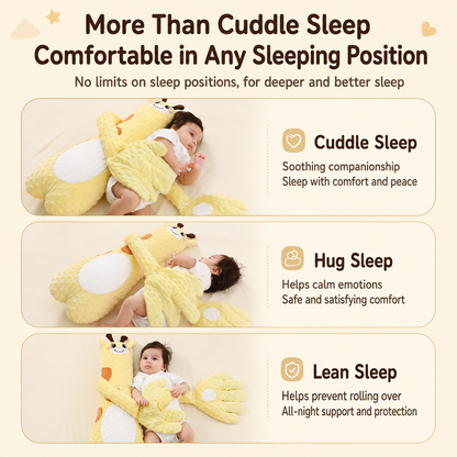 Soothing Giraffe Plush Toy, 3‑Speed Adjustable Patting Modes, Ultra‑Soft Skin‑Friendly Large Plush Companion