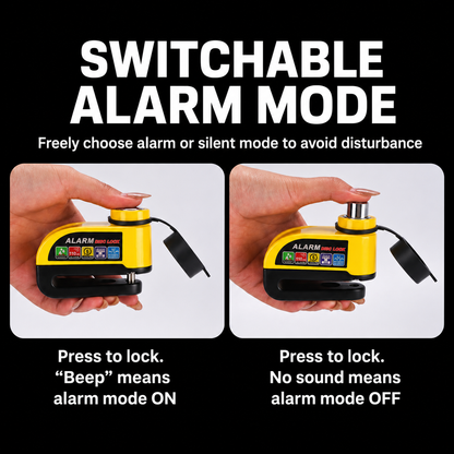 50% OFF Today | Heavy-Duty Waterproof Disc Brake Lock with 110dB Alarm
