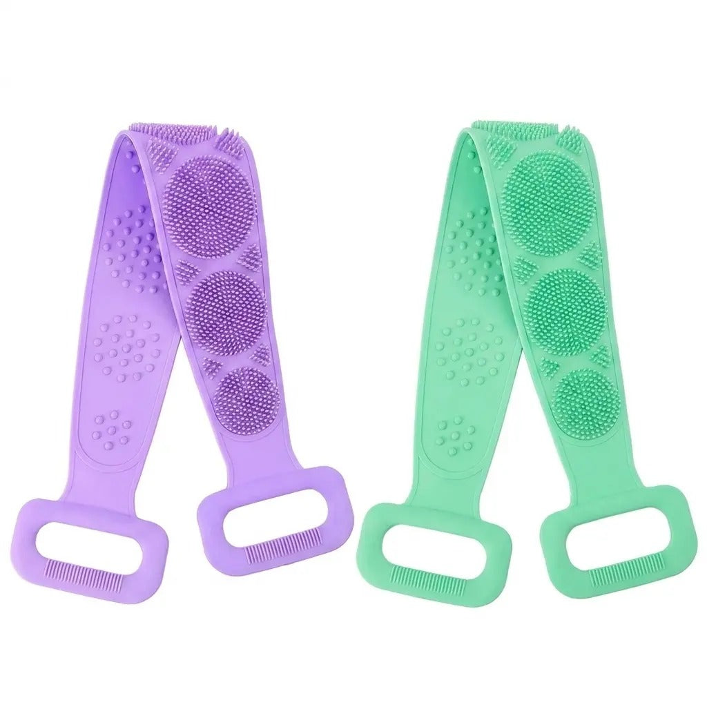 🛁 2-in-1 Double-Sided Silicone Back Scrubber
