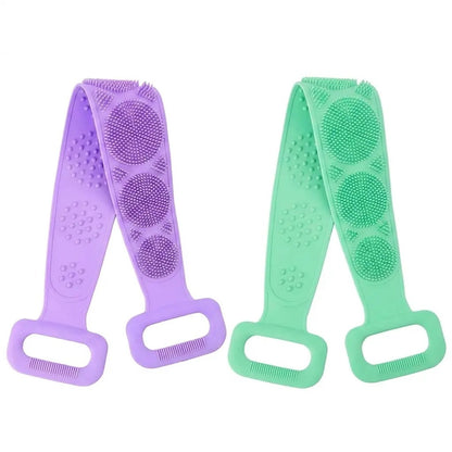 🛁 2-in-1 Double-Sided Silicone Back Scrubber