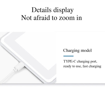Car Sun Visor Makeup Mirror, LED Touch Screen Adjustable Brightness Auto Interior Makeup HD Mirror