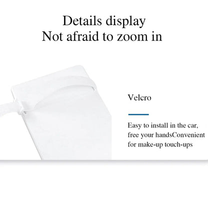 Car Sun Visor Makeup Mirror, LED Touch Screen Adjustable Brightness Auto Interior Makeup HD Mirror