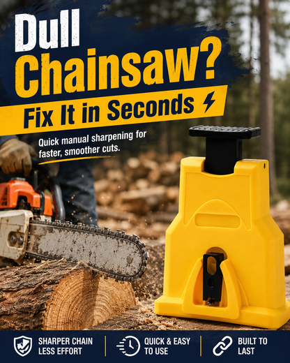 Portable Chainsaw Sharpener – Fast, Power-Free Sharpening
