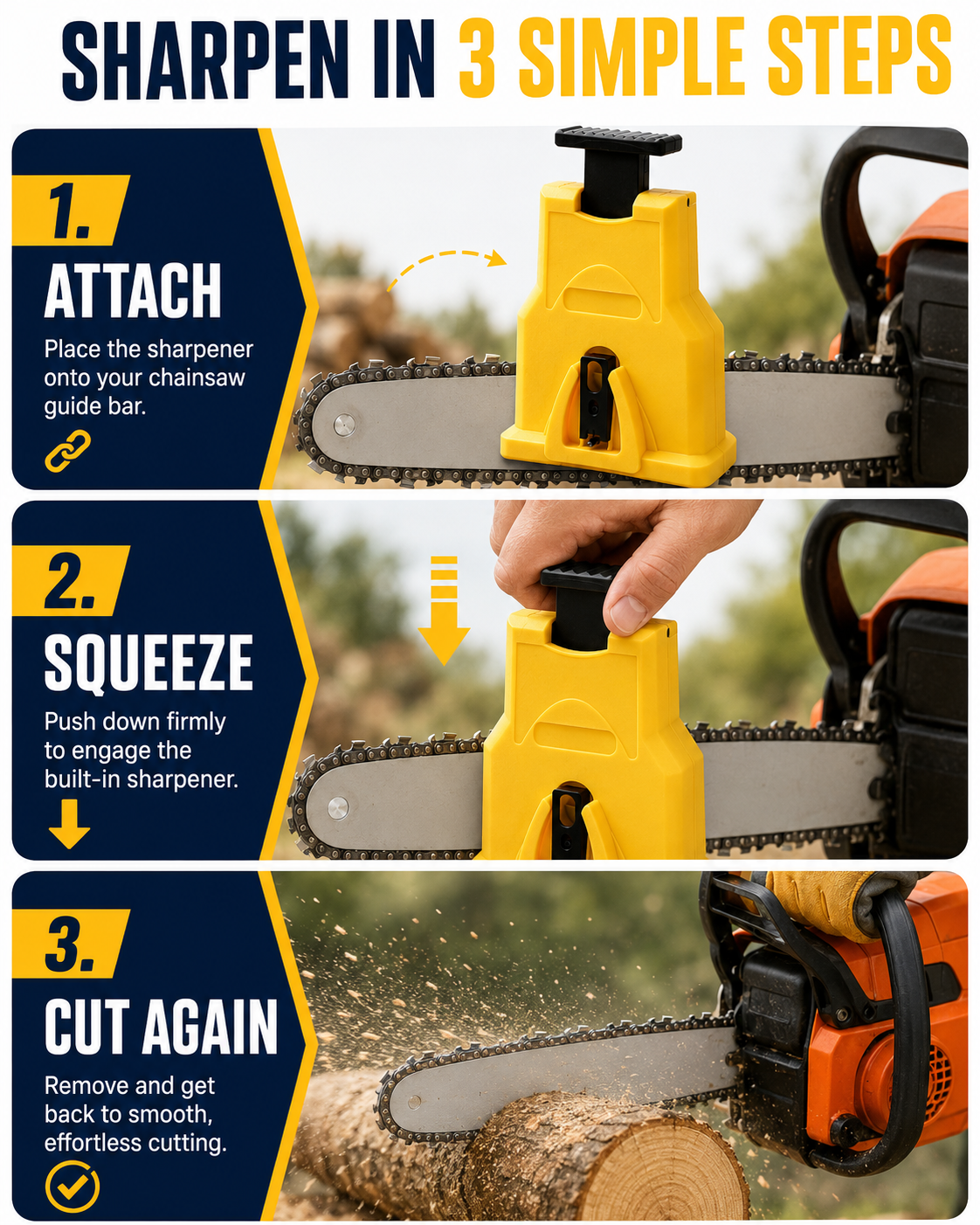 Portable Chainsaw Sharpener – Fast, Power-Free Sharpening