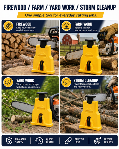 Portable Chainsaw Sharpener – Fast, Power-Free Sharpening