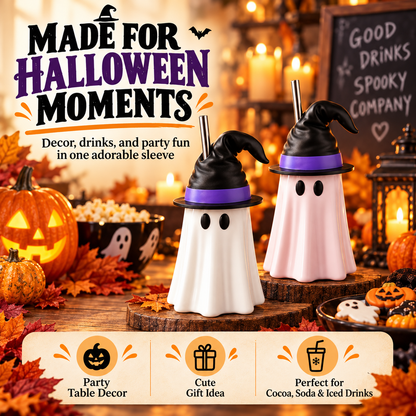 👻Spooky Sips Ghost Drink Sleeve