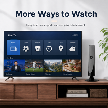 HD TV Antenna – No Subscription, Easy Setup📡📺
