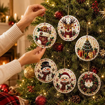 🎄Christmas DIY Diamond Painting Ornaments Kit, Xmas Tree Hanging Pendant🎁