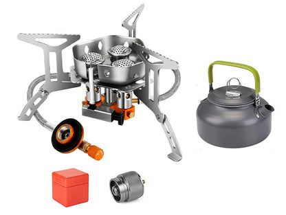 5800W Camping Gas Burner – Powerful, Windproof & Instant Ignition