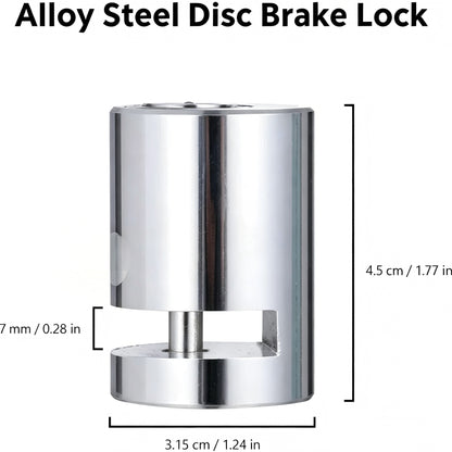 🔒Motorcycle and Bicycle Anti-Theft Disc Brake Lock