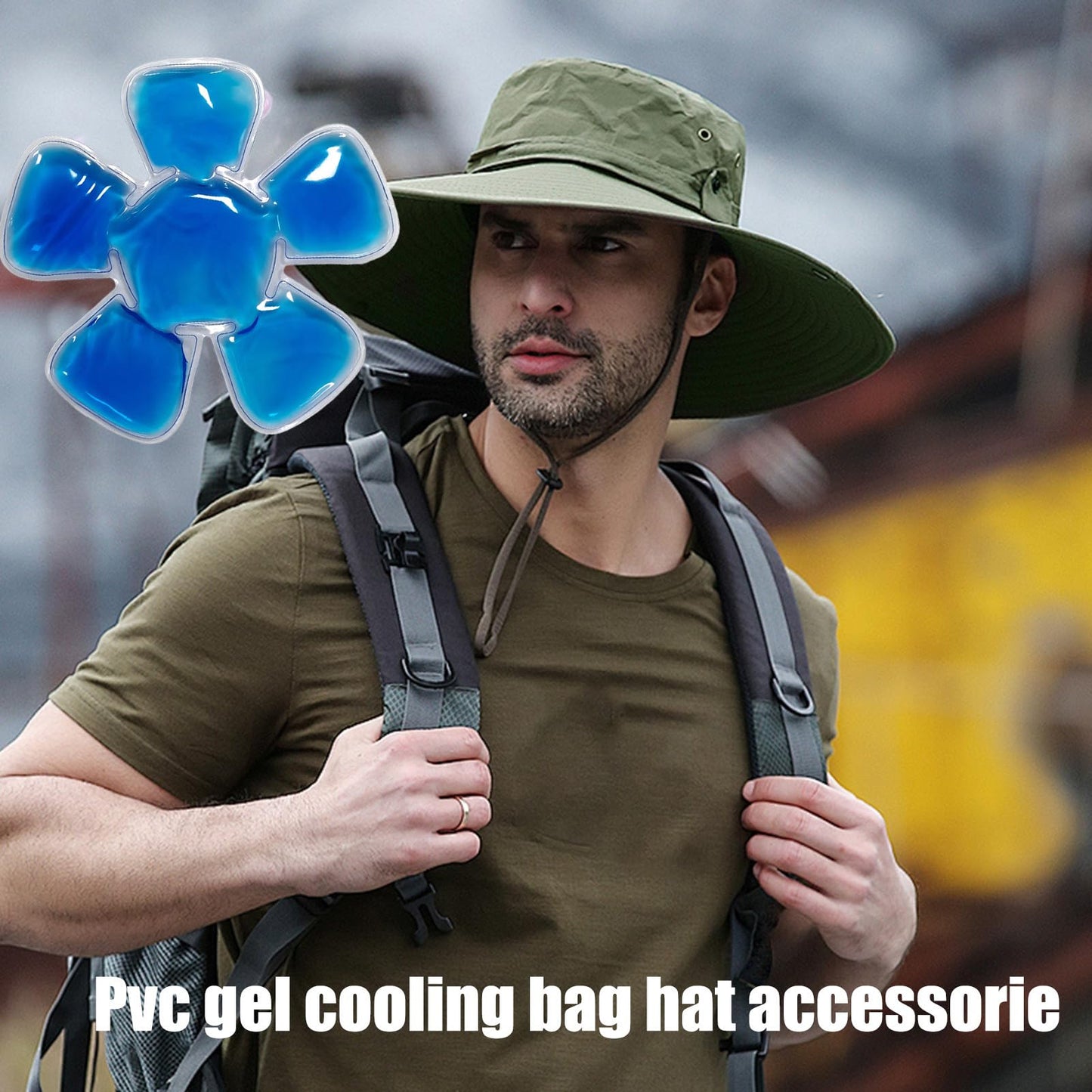 Reusable PVC Head Cooling Gel Pad | Universal for Hard Hats, Baseball Caps & Bike Helmets