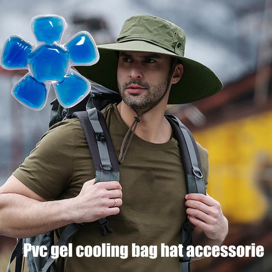 Reusable PVC Head Cooling Gel Pad | Universal for Hard Hats, Baseball Caps & Bike Helmets