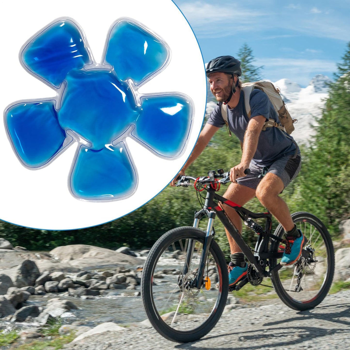 Reusable PVC Head Cooling Gel Pad | Universal for Hard Hats, Baseball Caps & Bike Helmets