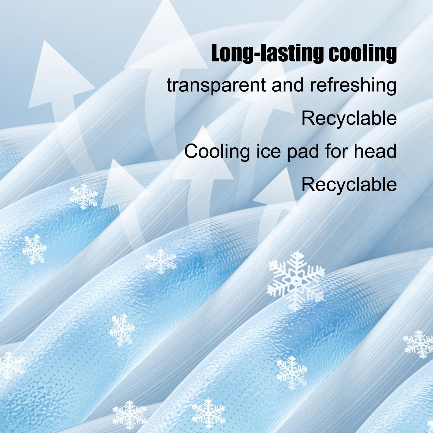 Reusable PVC Head Cooling Gel Pad | Universal for Hard Hats, Baseball Caps & Bike Helmets