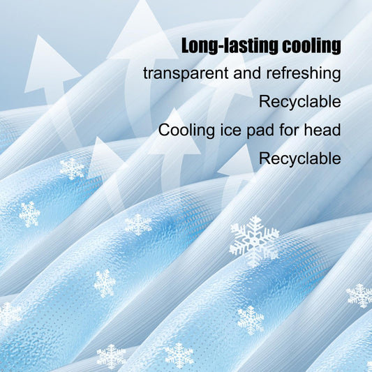 Reusable PVC Head Cooling Gel Pad | Universal for Hard Hats, Baseball Caps & Bike Helmets