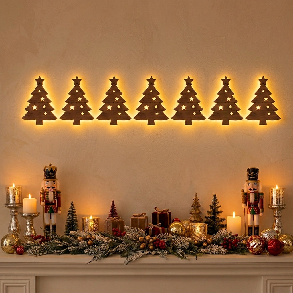 🎄 LED Christmas Wall Decorations ✨ Festive Holiday Lights