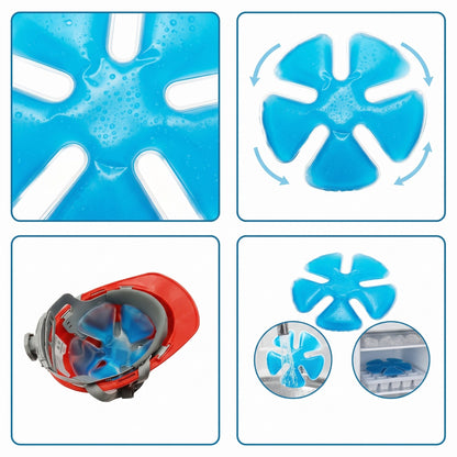 Reusable PVC Head Cooling Gel Pad | Universal for Hard Hats, Baseball Caps & Bike Helmets