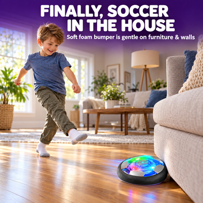 LED Hover Soccer Ball, Indoor Floating Soccer Toy with Soft Foam Bumper ⚽