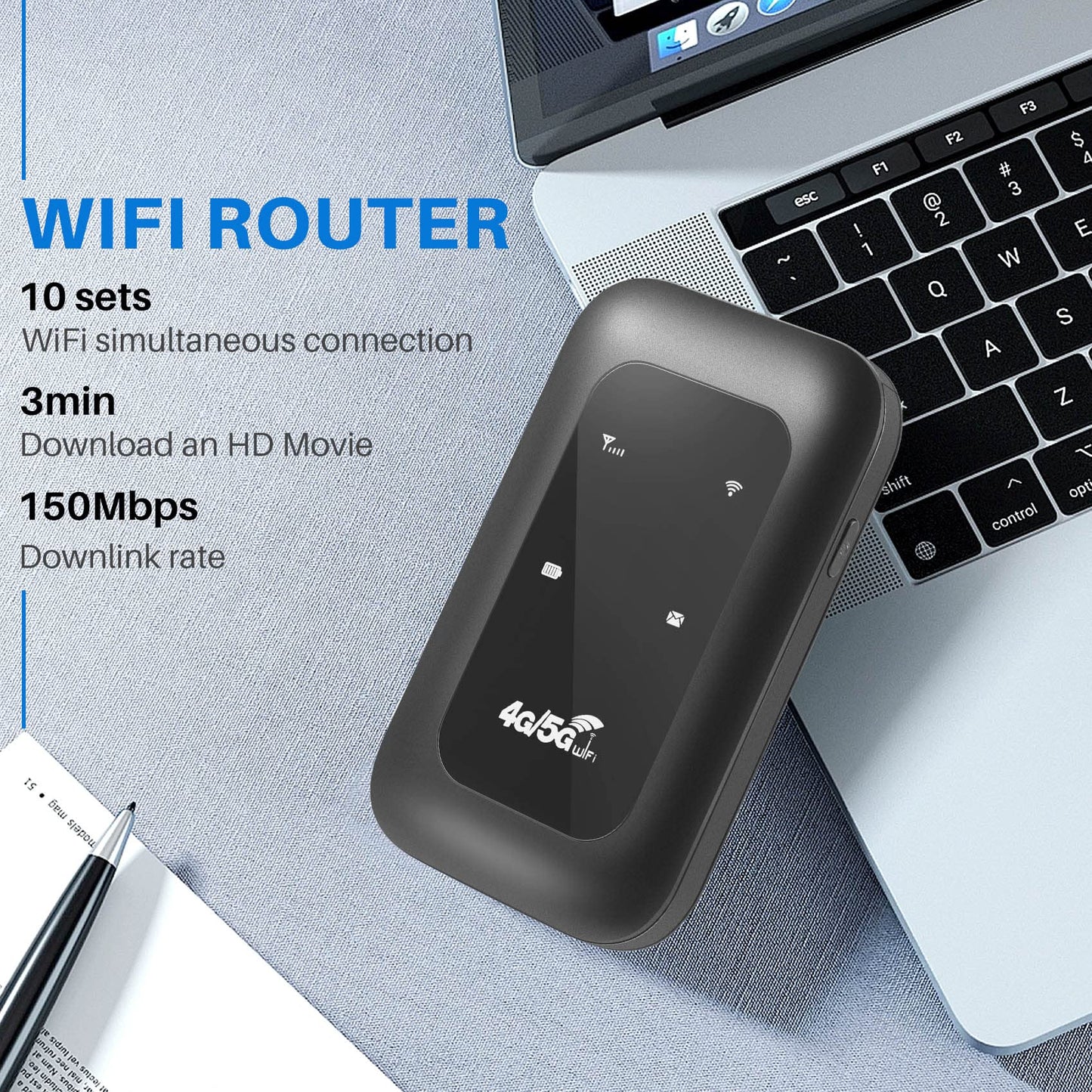 All-Network Pocket WiFi – Ready in Seconds No Setup! No Hassle! Just Connect!