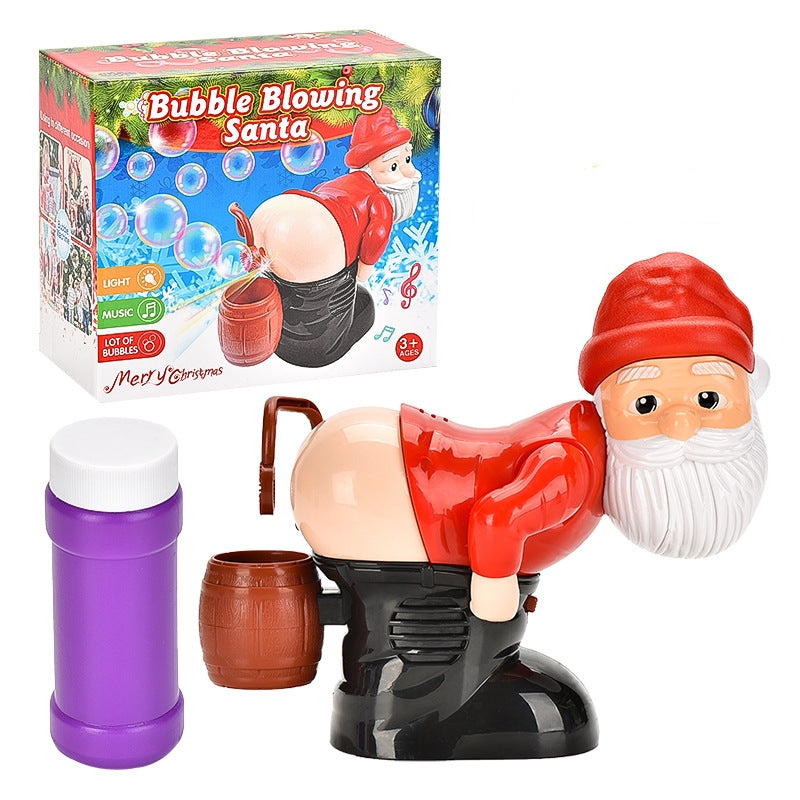 🎅 Bubble Blowing Santa – Musical & Light-Up Automatic Bubble Machine for Kids