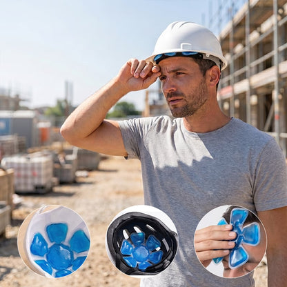 Reusable PVC Head Cooling Gel Pad | Universal for Hard Hats, Baseball Caps & Bike Helmets