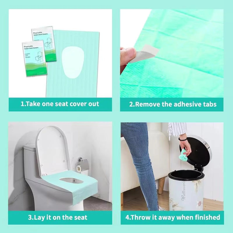 🚽Toilet Seat Disposable Covers (50 Pieces)