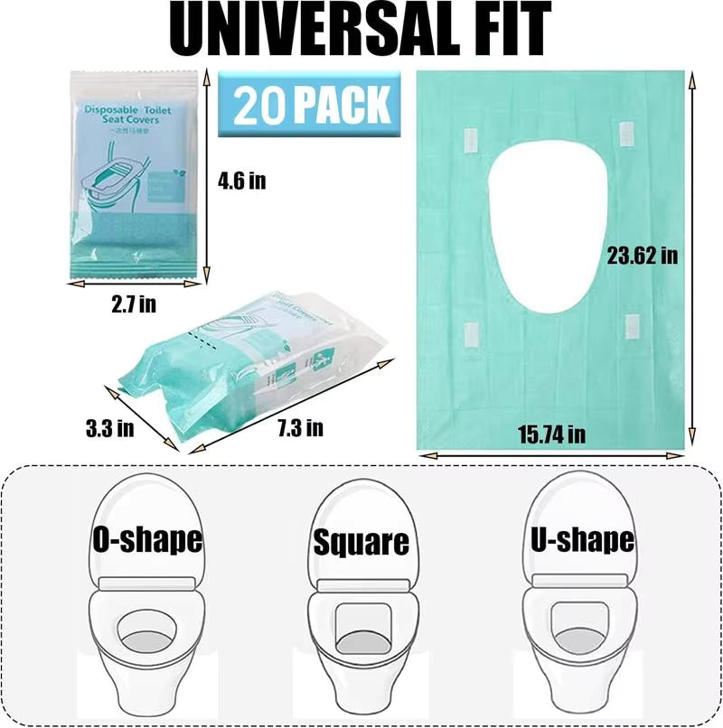 🚽Toilet Seat Disposable Covers (50 Pieces)