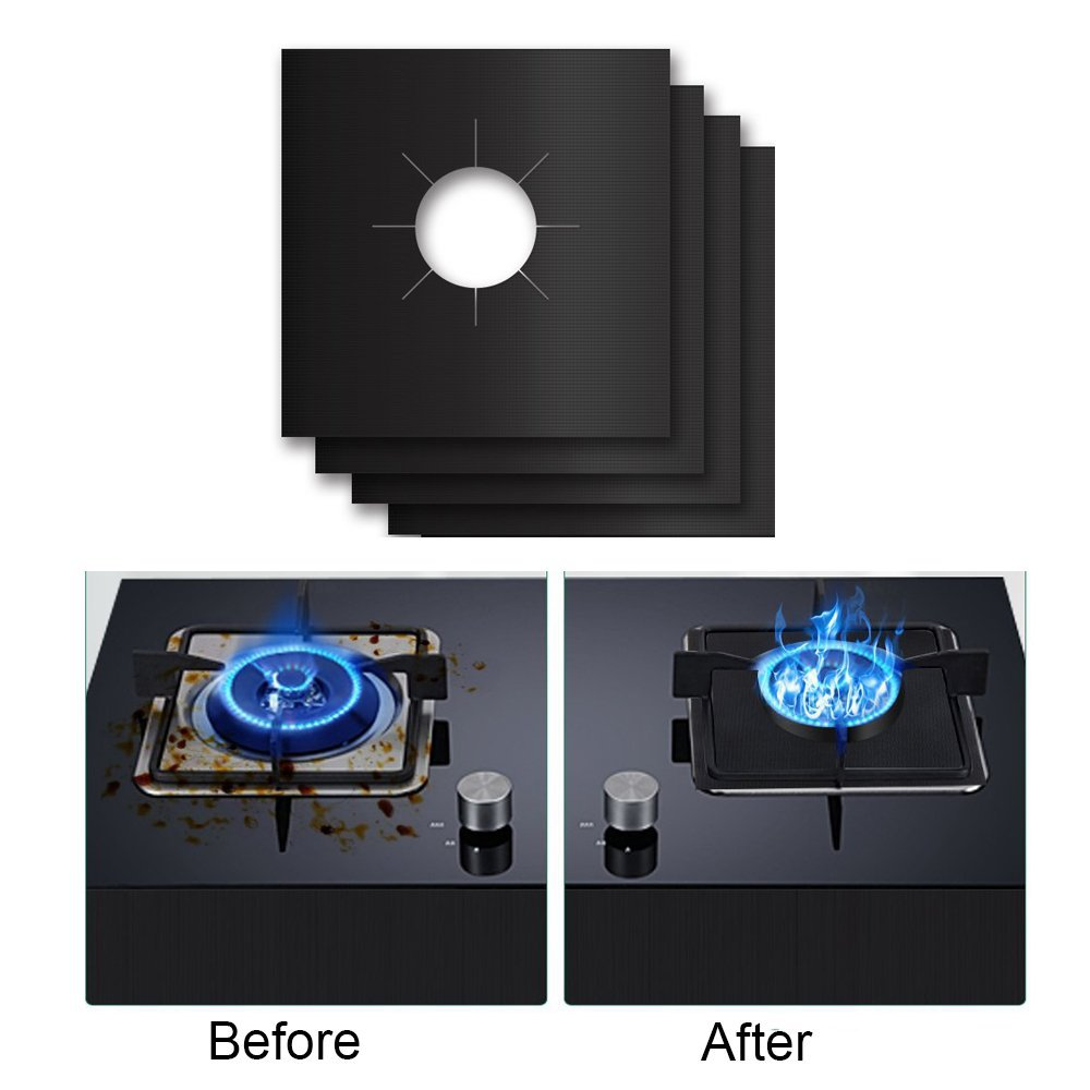 Reusable Non-Stick Gas Stove Burner Covers – Heat-Resistant & Washable