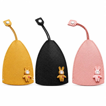 Cute Cartoon Pull-Out Key Case with Quick-Access Loop