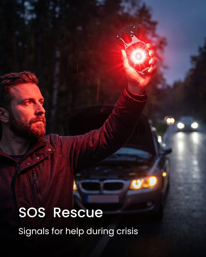 💡8-in-1 Multifunctional Keychain Flashlight🔦🌈