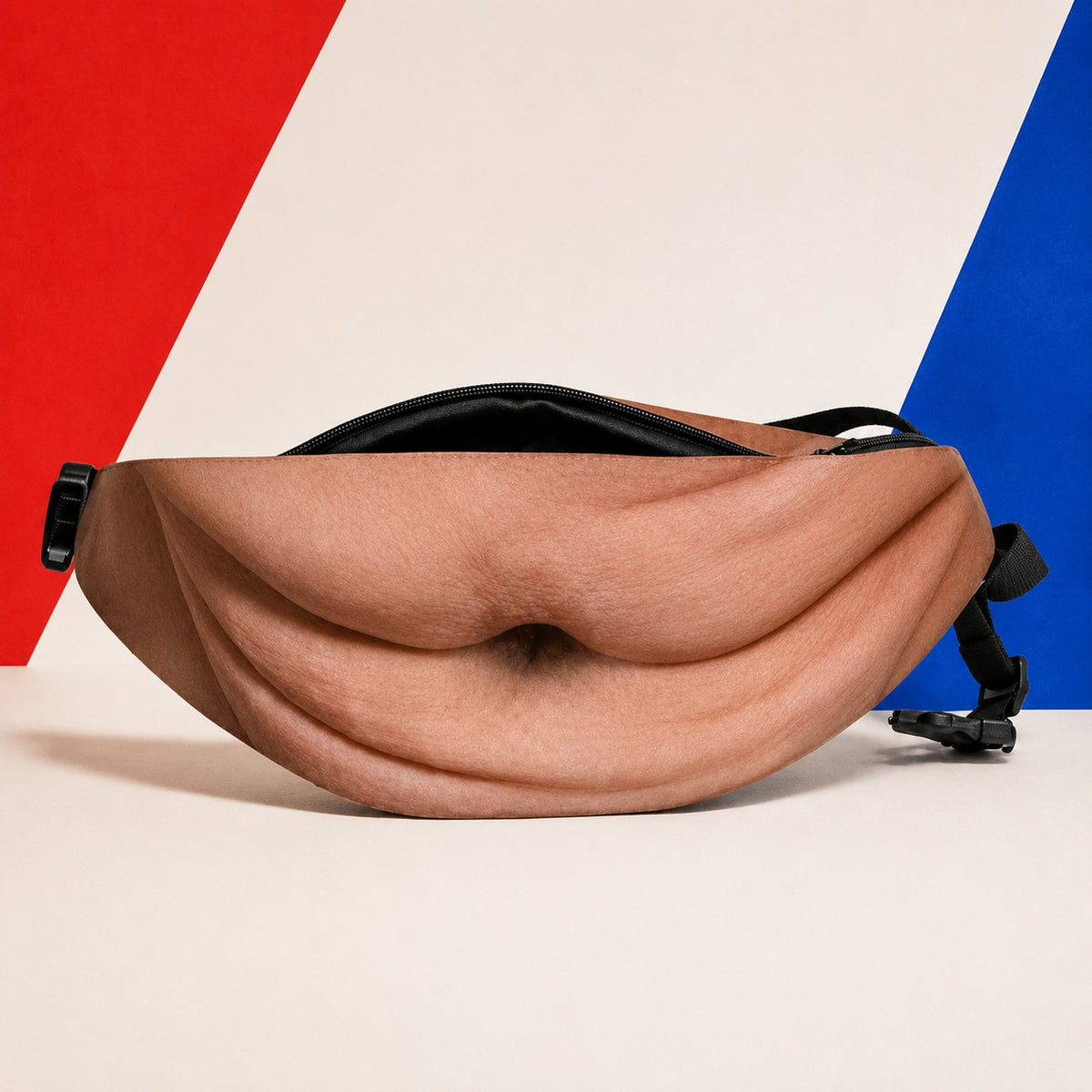 🎒Ultra-Realistic Beer Belly Fanny Pack - Funny Dad Bod Waist Bag