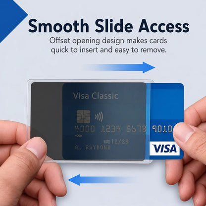 🛡️ Anti-Spy Privacy Card Sleeve – Transparent Protective Card Holder