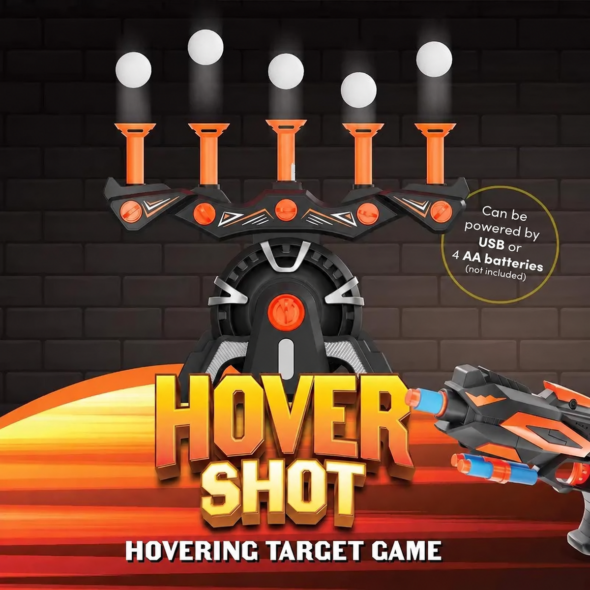 🎯 Hover Shot Shooting Target Game – Floating Ball Blaster Toy for Kids 🎁
