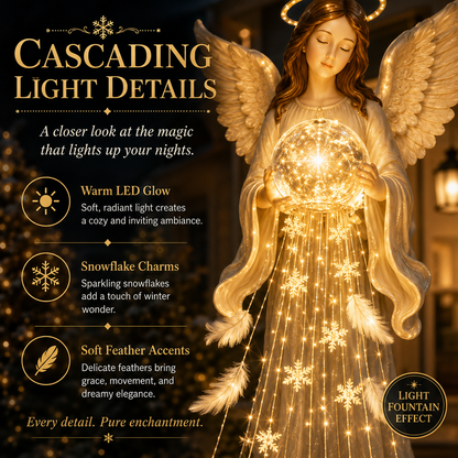 👼✨ Solar Angel Memorial Garden Light – Peaceful Glow for Outdoor Spaces 🌙🌸