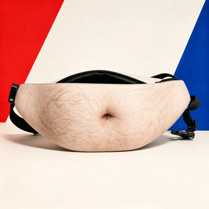 🎒Ultra-Realistic Beer Belly Fanny Pack - Funny Dad Bod Waist Bag