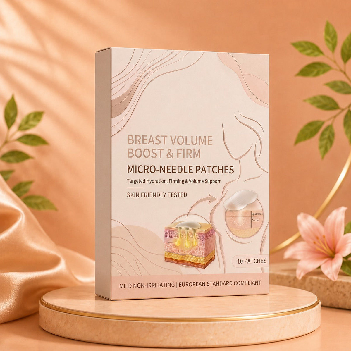 🌸 Breast Enhancement Microneedle Patches – Hydrating & Smoothing Care ✨